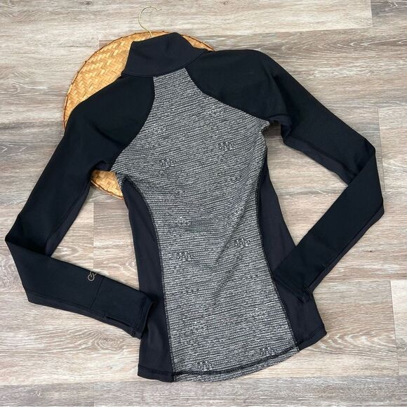 Calia‎ by Carrie underwood quarter zip running top herringbone and black - Picture 2 of 6